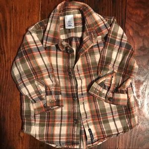 Plaid button down shirt